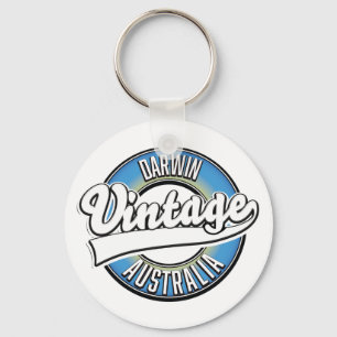 Hobart Australien Vintage-Logo-Schlüsselanhänger Schlüsselanhänger