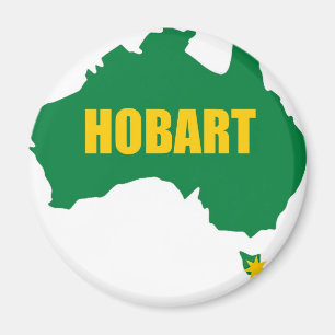 Hobart-Grün und Goldkarten-Kühlschrankmagnet Magnet