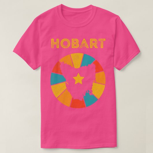 Hobart Tasmania Vintag Distressive Souvenir 1 T-Shirt (Design vorne)