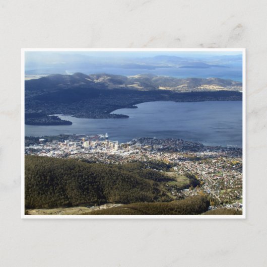 Hobart-Tasmanie-Sicht Postkarte (Vorderseite)