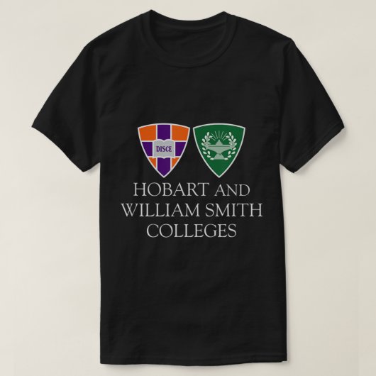 Hobart William Smith Colleges Combined Logo Mark T-Shirt (Design vorne)