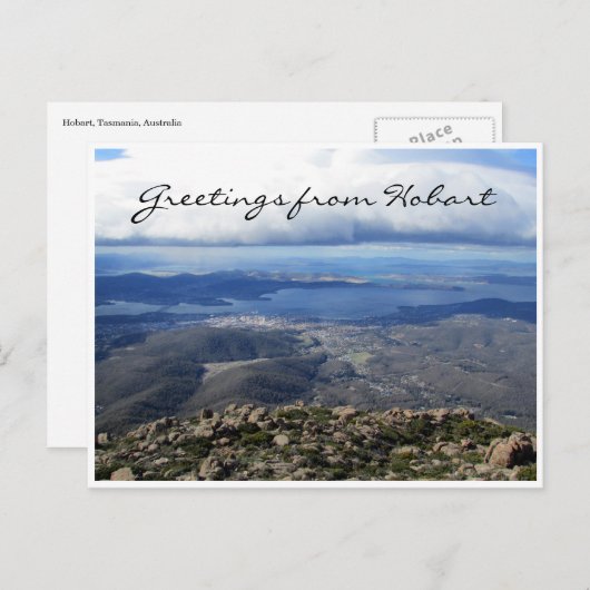 Hobartenansicht Postkarte (Vorne/Hinten)