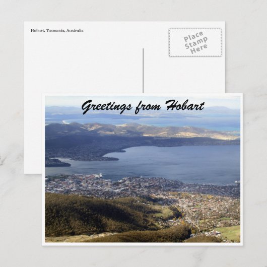 Hobarview-Grüße Postkarte (Vorne/Hinten)