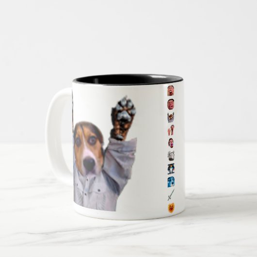 hobbHype Tasse mit Emote Streifen (Vorderseite Links)