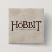 Hobbit-Logo - Dunkel Button (Vorderseite)