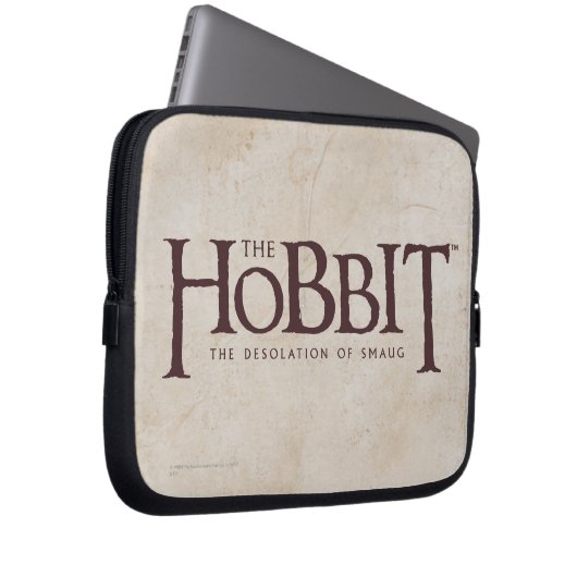 Hobbit-Logo - Dunkel Laptopschutzhülle (Vorne Rechts)