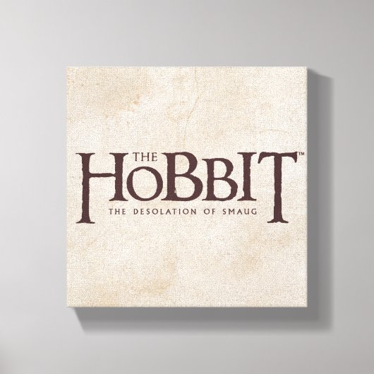 Hobbit-Logo - Dunkel Leinwanddruck (Vorderseite)