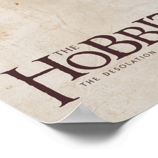 Hobbit-Logo - Dunkel Poster (Ecke)
