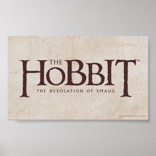 Hobbit-Logo - Dunkel Poster (Vorne)