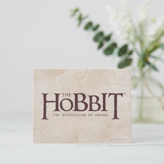 Hobbit-Logo - Dunkel Postkarte (Stehend Vorderseite)
