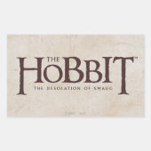 Hobbit-Logo - Dunkel Rechteckiger Aufkleber (Vorderseite)