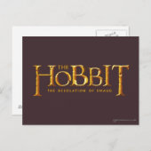 Hobbit-Logo - Gold Postkarte (Vorne/Hinten)