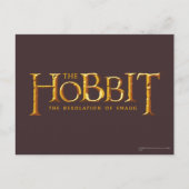 Hobbit-Logo - Gold Postkarte (Vorderseite)