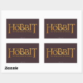 Hobbit-Logo - Gold Rechteckiger Aufkleber (Blatt)