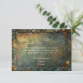 Hobbiton Haven Wedding Dankeskarte (Stehend Vorderseite)