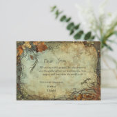 Hobbiton Haven Wedding Dankeskarte (Stehend Vorderseite)