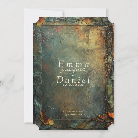 Hobbiton Haven Wedding Einladung (Rückseite)