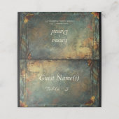 Hobbiton Haven Wedding Platzkarte (Außenseite Aufgefaltet)