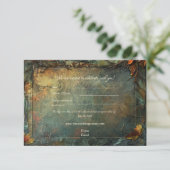 Hobbiton Haven Wedding RSVP Card Dankeskarte (Stehend Vorderseite)