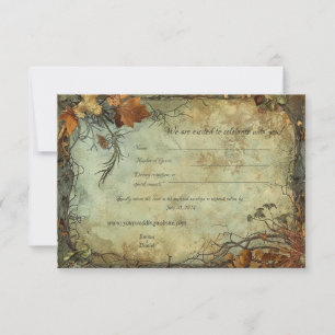 Hobbiton Haven Wedding RSVP Card Dankeskarte
