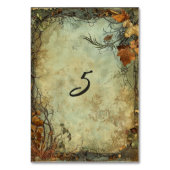 Hobbiton Haven Wedding Tischnummer (Rückseite)