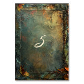 Hobbiton Haven Wedding Tischnummer (Rückseite)