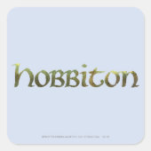 HOBBITON™ Textured Quadratischer Aufkleber (Vorderseite)
