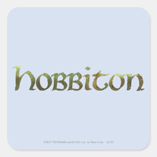 HOBBITON™ Textured Quadratischer Aufkleber (Vorderseite)