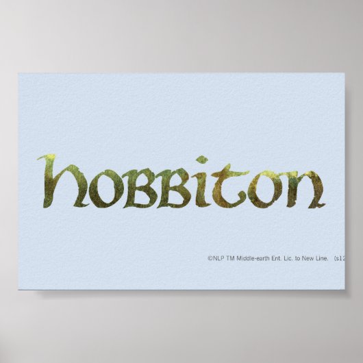 HOBBITON™ texturiert Poster (Vorne)