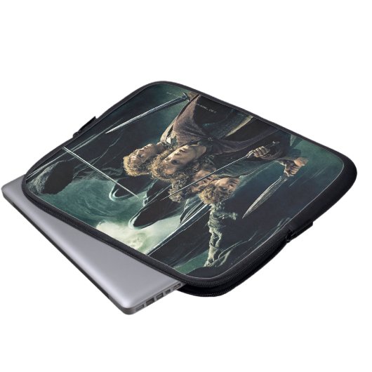 Hobbits Ready to Battle Laptopschutzhülle (Vorne Knopf)