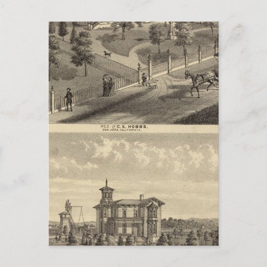 Hobbs, Bradley Residenzen Postkarte (Vorderseite)