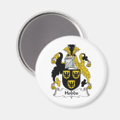 Hobbs Familienwappen Magnet (Vorderseite/Rückseite)