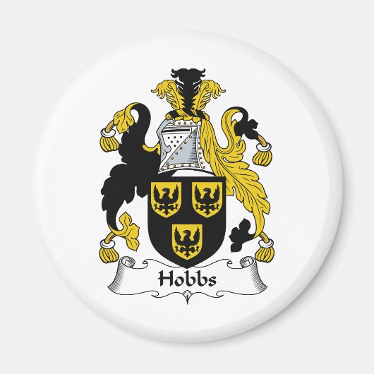 Hobbs Familienwappen Magnet (Vorne)
