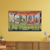 Hobbs, New Mexico - Großbuchstaben Szenen 2 Leinwanddruck (Insitu (Wohnzimmer))