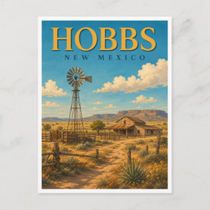 Hobbs New Mexico Western Heritage GeoSaga Postkarte