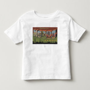 Hobbs, New Mexiko - große Buchstabe-Szenen Kleinkind T-shirt
