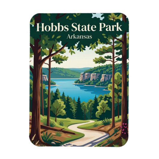 Hobbs State Park-Conservation Area Arkansas Magnet (Vertikal)