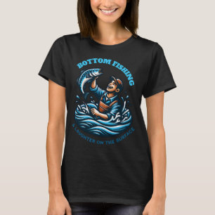 Hobby Angeln USA Flag Fischer Winkel Fisch Fischen T-Shirt