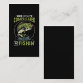 Hobby Angler Spaß Visitenkarte (Vorne/Hinten)