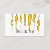 Hobby Farm Carrots Vegetables Backyard Visitenkarte (Vorderseite)