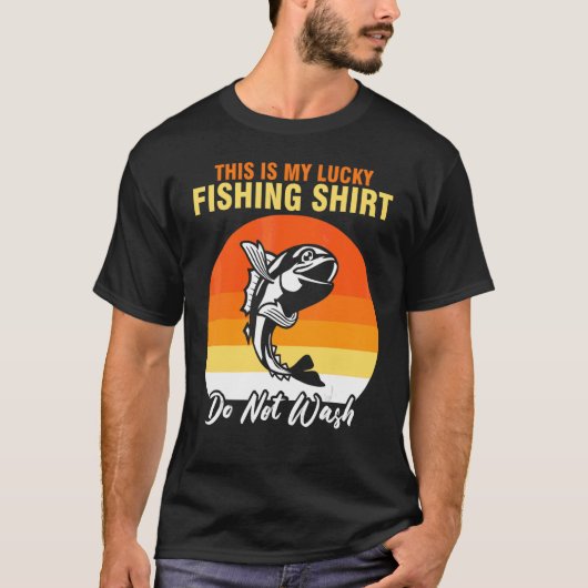 Hobby Fischerei Fischer Lucky Fischen T-Shirt (Vorderseite)