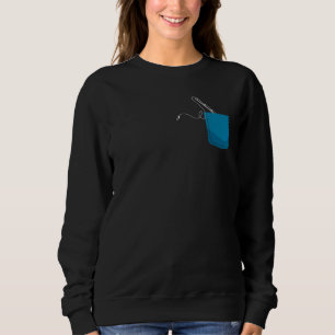 Hobby Fishermen Lake Fishing Rod Fisherman Pocket Sweatshirt