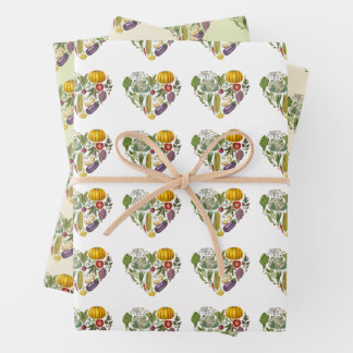 Hobby Garden Gemüsegarten Gemüseanbau Herz Geschenkpapier Set