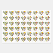 Hobby Garden Gemüsegarten Gemüseanbau Herz Geschenkpapier Set (Vorderseite)