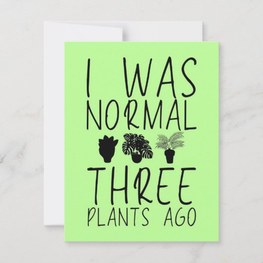 Hobby Gardener Pflanze Dankeskarte (Vorderseite)