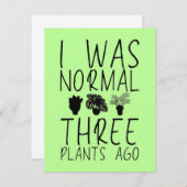 Hobby Gardener Pflanze Dankeskarte (Vorne/Hinten)