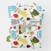 Hobby Gartenarbeit: Garten im Garten Geschenkpapier Set (Beispiel)