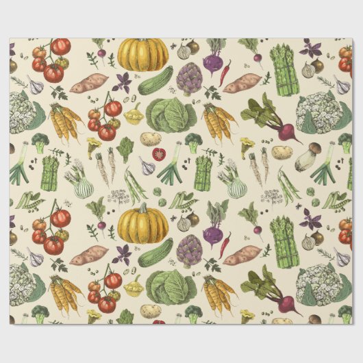 Hobby Gemüsegarten Geschenkpapier (Flach)