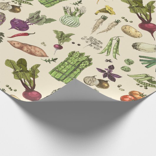 Hobby Gemüsegarten Geschenkpapier (Ecke)