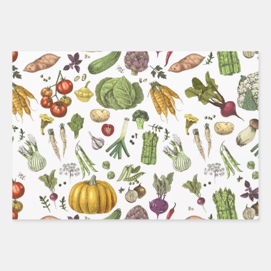 Hobby Gemüsegarten Geschenkpapier Set (Vorderseite 3)